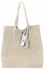Kožené kabelka shopper bag Vittoria Gotti béžová V205454